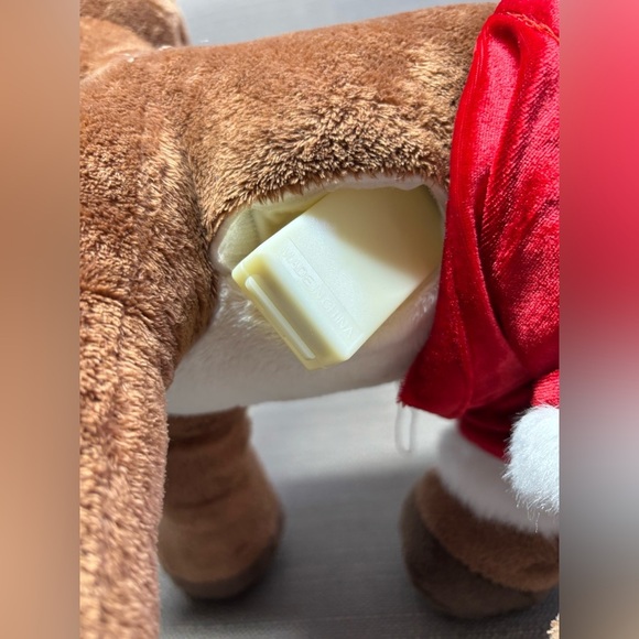 Build A Bear Workshop Light up Battery Operated Rudolf Red nose Reindeer Plush - Picture 4 of 5